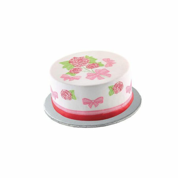 SUPPORT A CAKE ROND ARGENTE 30 CM - AWANY TRADE
