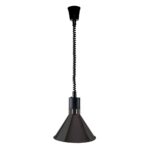 LAMPE CHAUFFANTE EXTENSIBLE CONIQUE NOIR