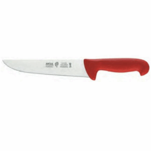 COUTEAU DE BOUCHER ROUGE 30 CM