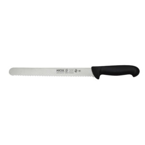 TRANCHEUR A ROTI, DENTEE 3 CM NOIR